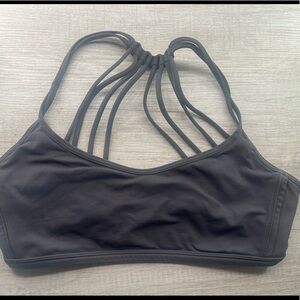 Dark grey lululemon sports bra